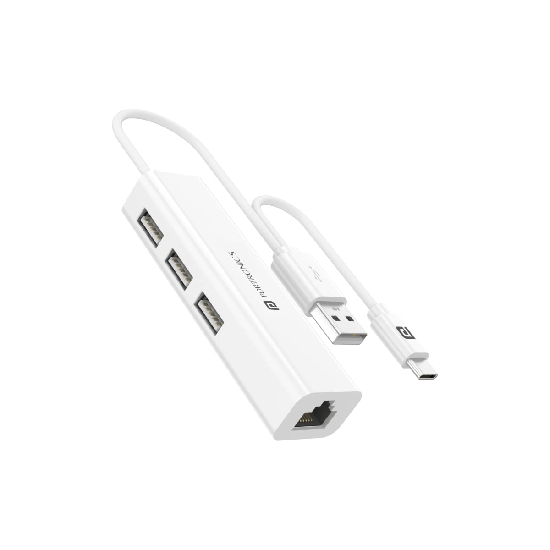 Portronics Mport 60 USB C to Ethernet Adapter 4-in-1